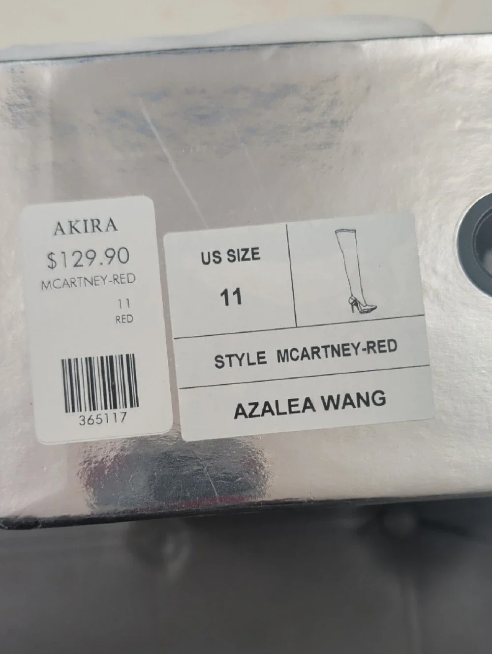 Azalea Wang Red Over-the-Knee Stiletto Boots